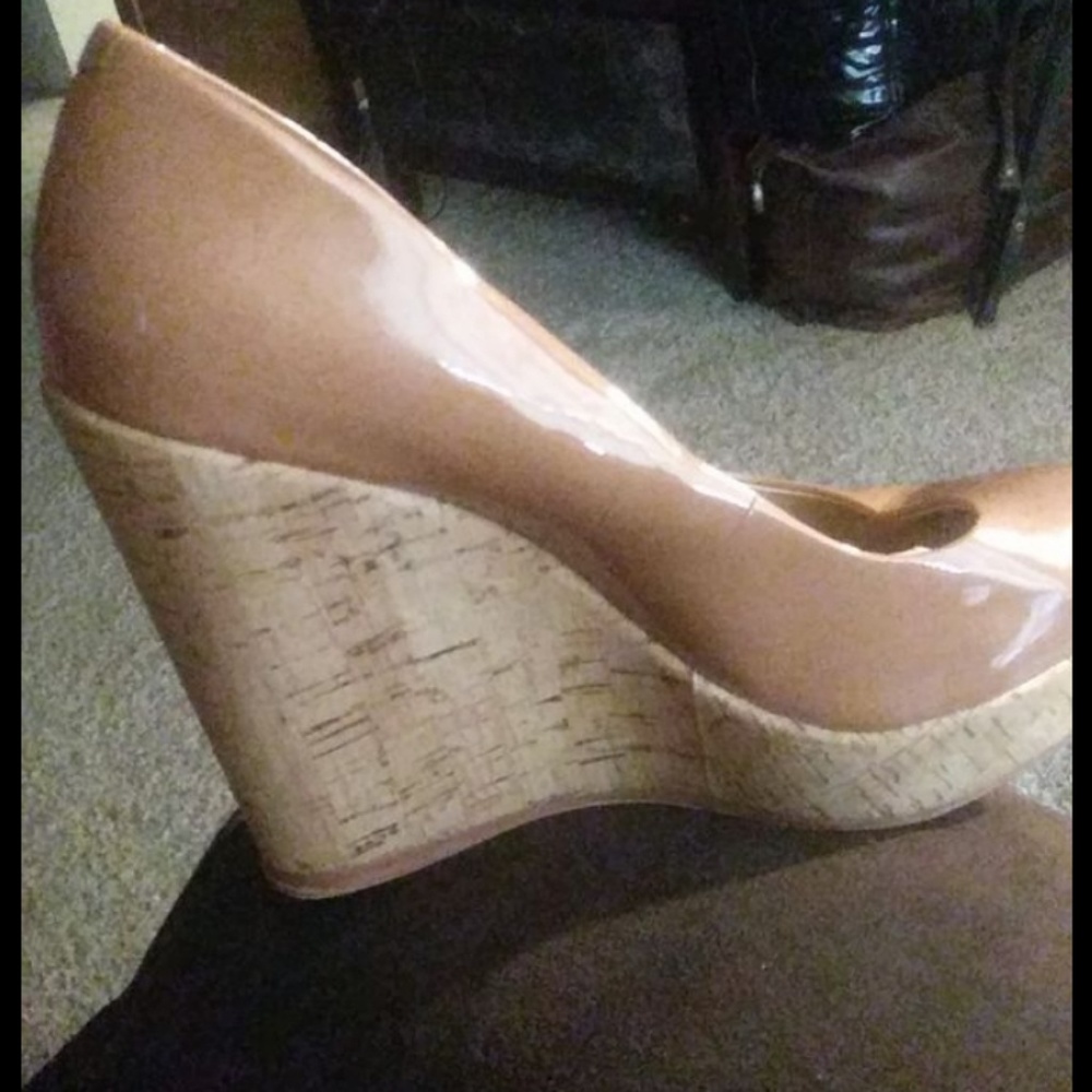 Vince Camuto Faran Cork Platform Wedge Pumps
